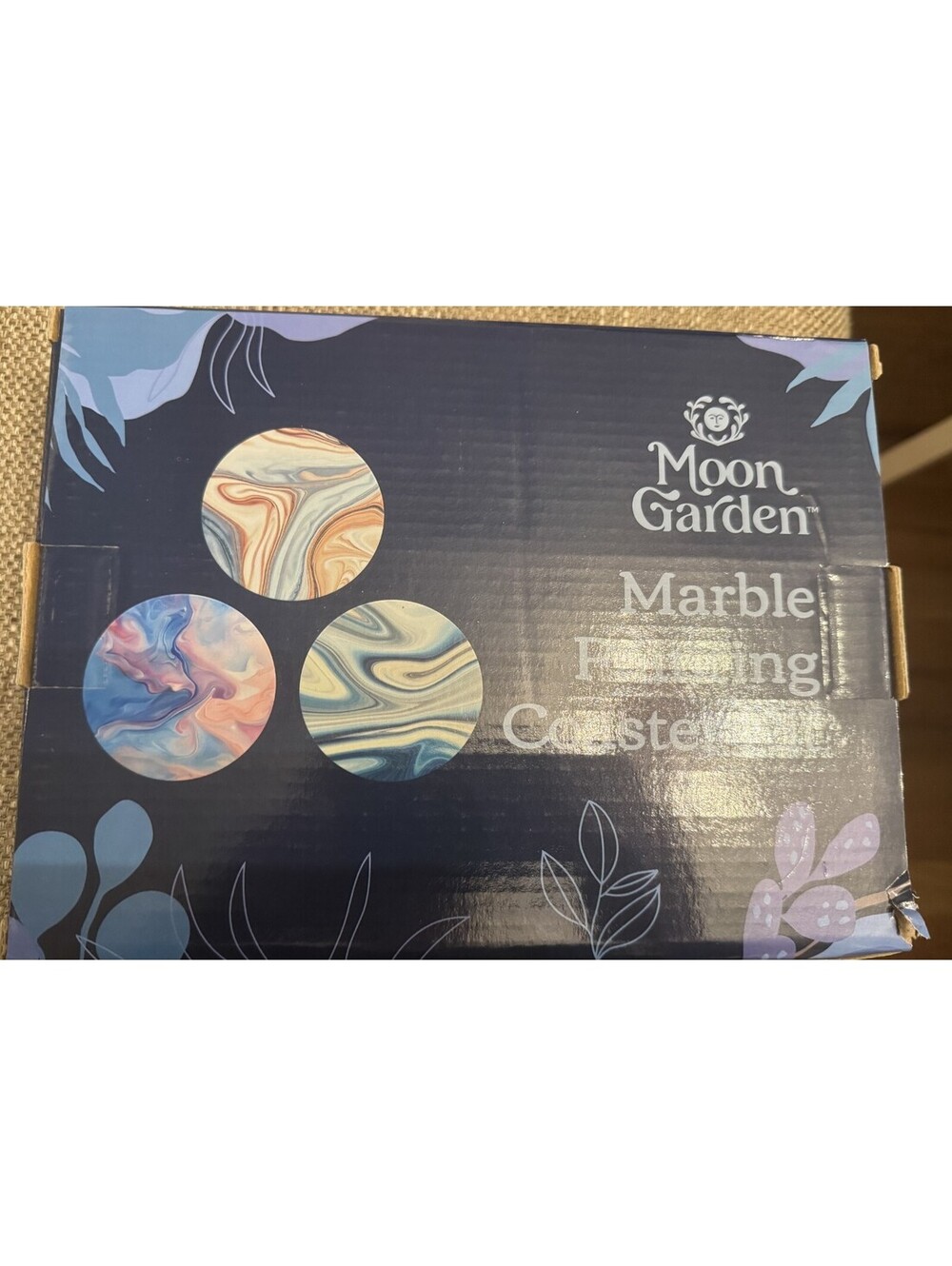 MoonGarden Marble Painting Coaster kit - Marble Painting Kit 12 Colors New